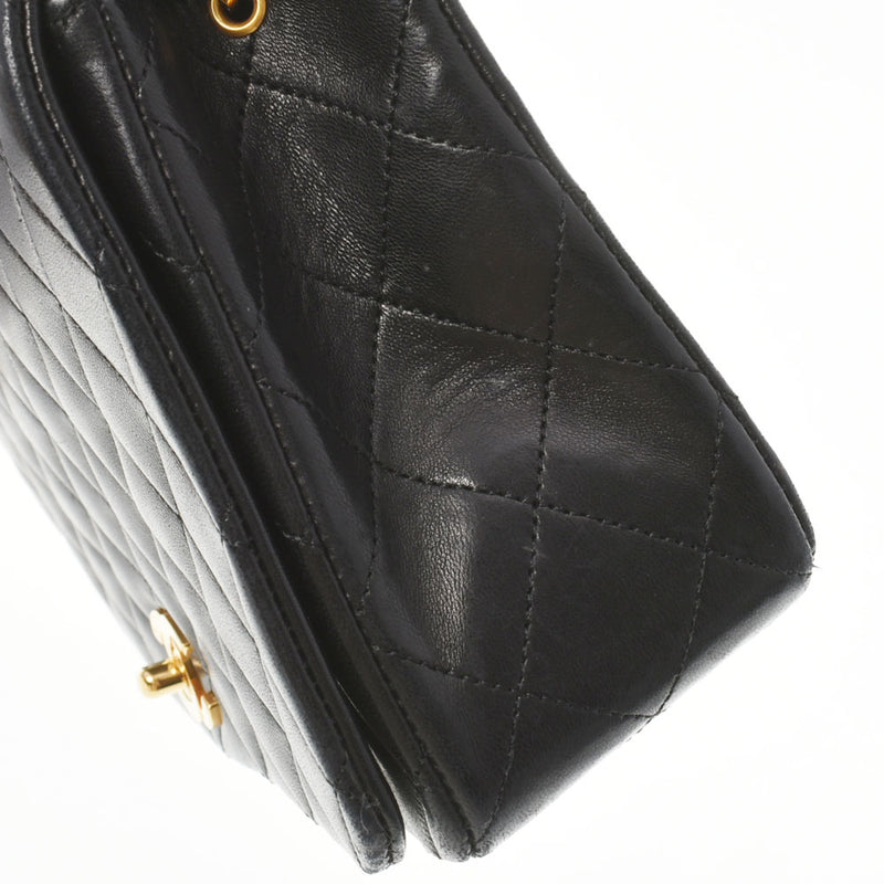 CHANEL シャネル マトラッセ チェーンショルダー 黒 ゴールド金具 レディース  ラムスキン ショルダーバッグ ABランク 中古 銀蔵