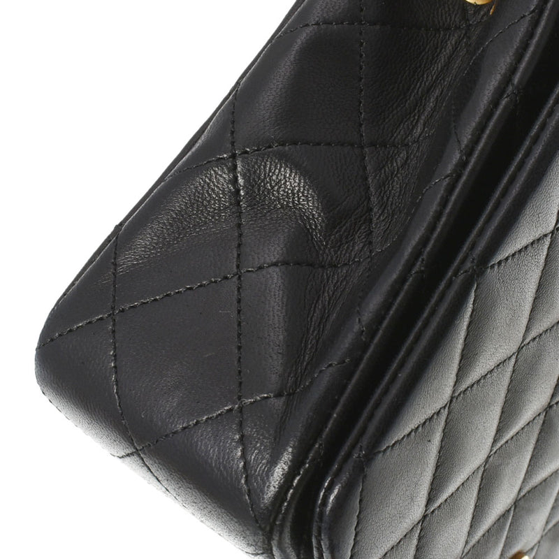 CHANEL シャネル マトラッセ チェーンショルダー 黒 ゴールド金具 レディース  ラムスキン ショルダーバッグ ABランク 中古 銀蔵