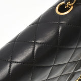 CHANEL シャネル マトラッセ チェーンショルダー 黒 ゴールド金具 レディース  ラムスキン ショルダーバッグ ABランク 中古 銀蔵