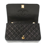 CHANEL シャネル マトラッセ チェーンショルダー 黒 ゴールド金具 レディース  ラムスキン ショルダーバッグ ABランク 中古 銀蔵