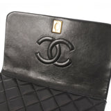 CHANEL シャネル マトラッセ チェーンショルダー 黒 ゴールド金具 レディース  ラムスキン ショルダーバッグ ABランク 中古 銀蔵
