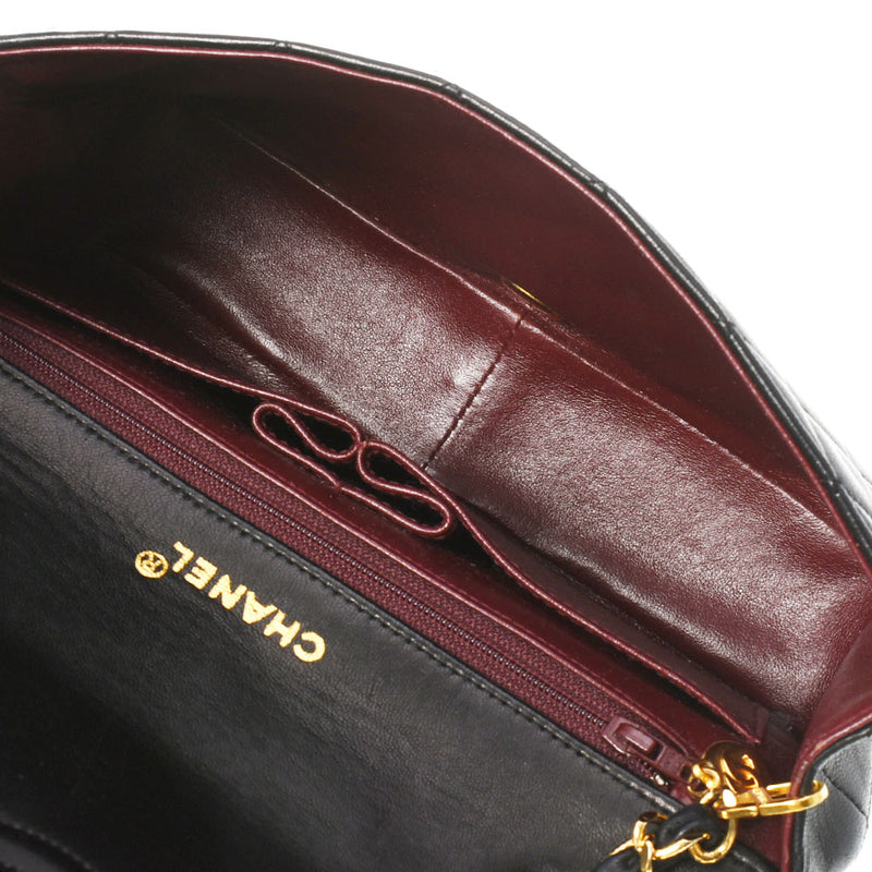 CHANEL シャネル マトラッセ チェーンショルダー 黒 ゴールド金具 レディース  ラムスキン ショルダーバッグ ABランク 中古 銀蔵