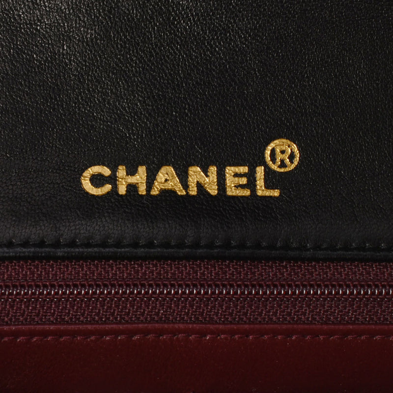 CHANEL シャネル マトラッセ チェーンショルダー 黒 ゴールド金具 レディース  ラムスキン ショルダーバッグ ABランク 中古 銀蔵