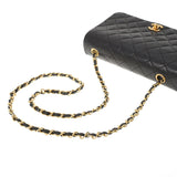 CHANEL シャネル マトラッセ チェーンショルダー 黒 ゴールド金具 レディース  ラムスキン ショルダーバッグ ABランク 中古 銀蔵