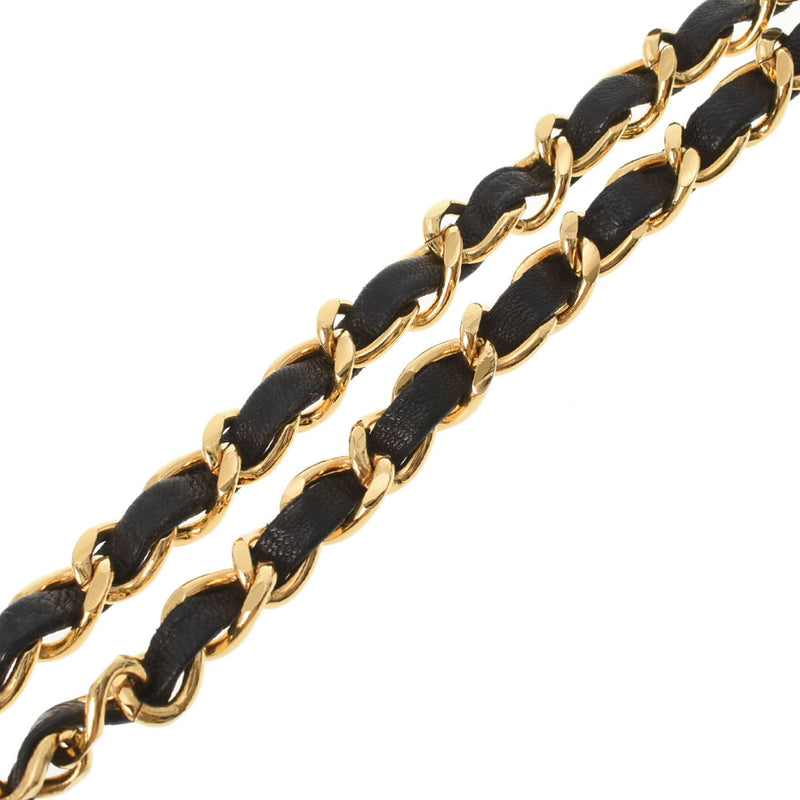 CHANEL シャネル マトラッセ チェーンショルダー 黒 ゴールド金具 レディース  ラムスキン ショルダーバッグ ABランク 中古 銀蔵
