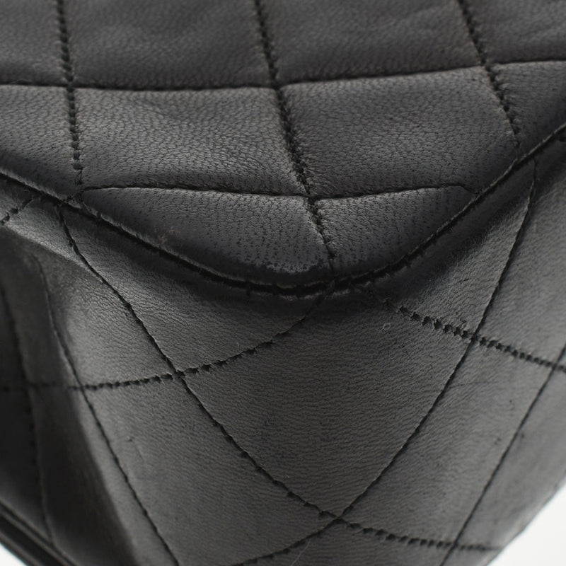 CHANEL シャネル マトラッセ チェーンショルダー 黒 ゴールド金具 レディース  ラムスキン ショルダーバッグ ABランク 中古 銀蔵