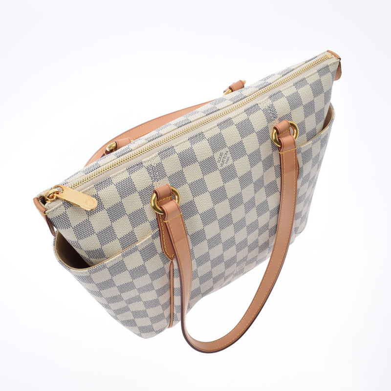 LOUIS VUITTON ルイヴィトン ダミエ アズール トータリーPM 旧型 白 N51261 ユニセックス ダミエアズールキャンバス トートバッグ Aランク 中古 銀蔵