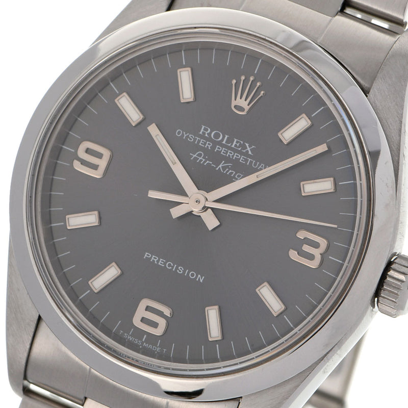 ROLEX ロレックス エアキング 14000 ボーイズ SS 腕時計 自動巻き グレー文字盤 Aランク 中古 銀蔵