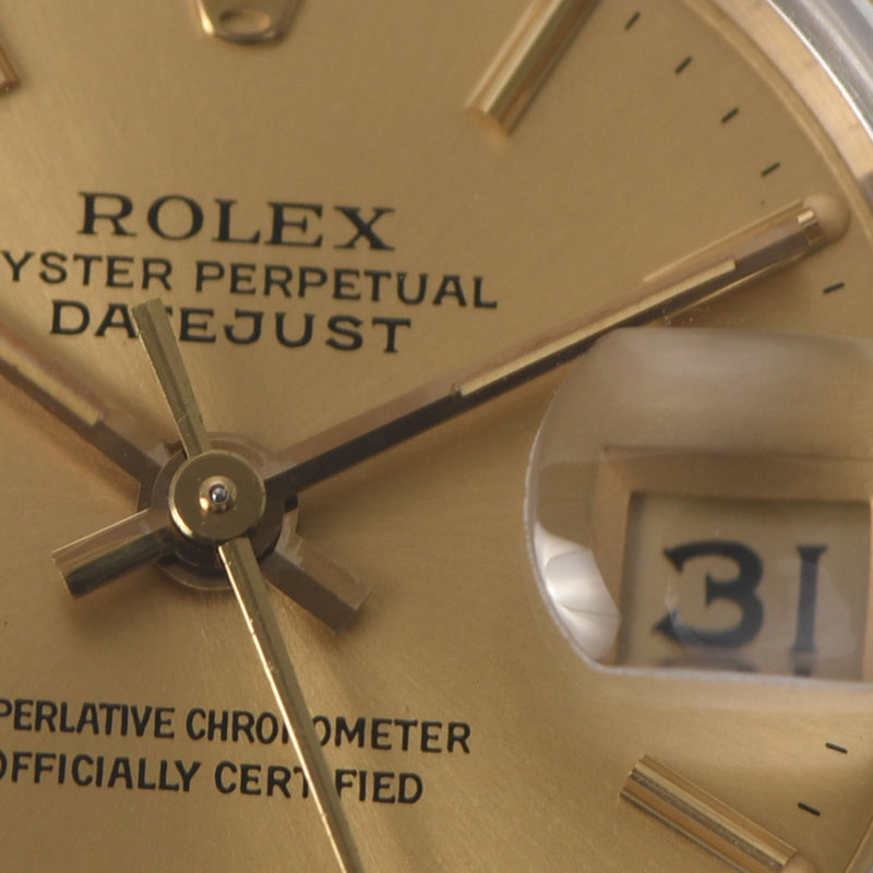 ROLEX ロレックス デイトジャスト 69173 レディース YG/SS 腕時計 自動巻き シャンパン文字盤 Aランク 中古 銀蔵