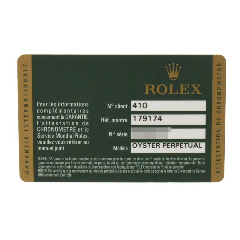 ROLEX ロレックス デイトジャスト 10Pダイヤ 179174G レディース SS/WG 腕時計 自動巻き シルバー文字盤 Aランク 中古 銀蔵