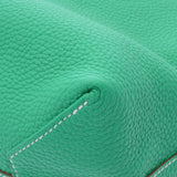 HERMES エルメス ドゥブルセンス36 リバーシブル ミント/ブルータラサ □P刻印(2012年頃) ユニセックス トリヨンクレマンス トートバッグ Aランク 中古 銀蔵