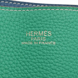 HERMES エルメス ドゥブルセンス36 リバーシブル ミント/ブルータラサ □P刻印(2012年頃) ユニセックス トリヨンクレマンス トートバッグ Aランク 中古 銀蔵