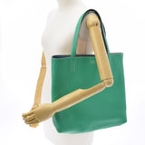 HERMES エルメス ドゥブルセンス36 リバーシブル ミント/ブルータラサ □P刻印(2012年頃) ユニセックス トリヨンクレマンス トートバッグ Aランク 中古 銀蔵