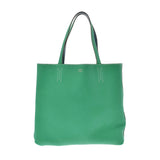 HERMES エルメス ドゥブルセンス36 リバーシブル ミント/ブルータラサ □P刻印(2012年頃) ユニセックス トリヨンクレマンス トートバッグ Aランク 中古 銀蔵