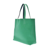 HERMES エルメス ドゥブルセンス36 リバーシブル ミント/ブルータラサ □P刻印(2012年頃) ユニセックス トリヨンクレマンス トートバッグ Aランク 中古 銀蔵