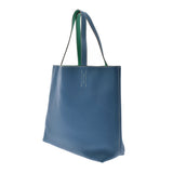 HERMES エルメス ドゥブルセンス36 リバーシブル ミント/ブルータラサ □P刻印(2012年頃) ユニセックス トリヨンクレマンス トートバッグ Aランク 中古 銀蔵
