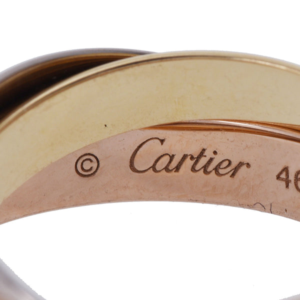 CARTIER カルティエ トリニティリング クラシック #46 6号 レディース K18YG/WG/PG リング・指輪 Aランク 中古 銀蔵