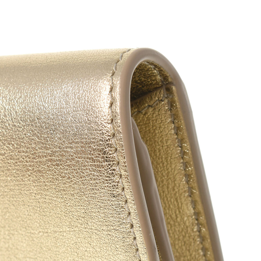 サンローランモノグラムスモール エンベロープウォレット ゴールド