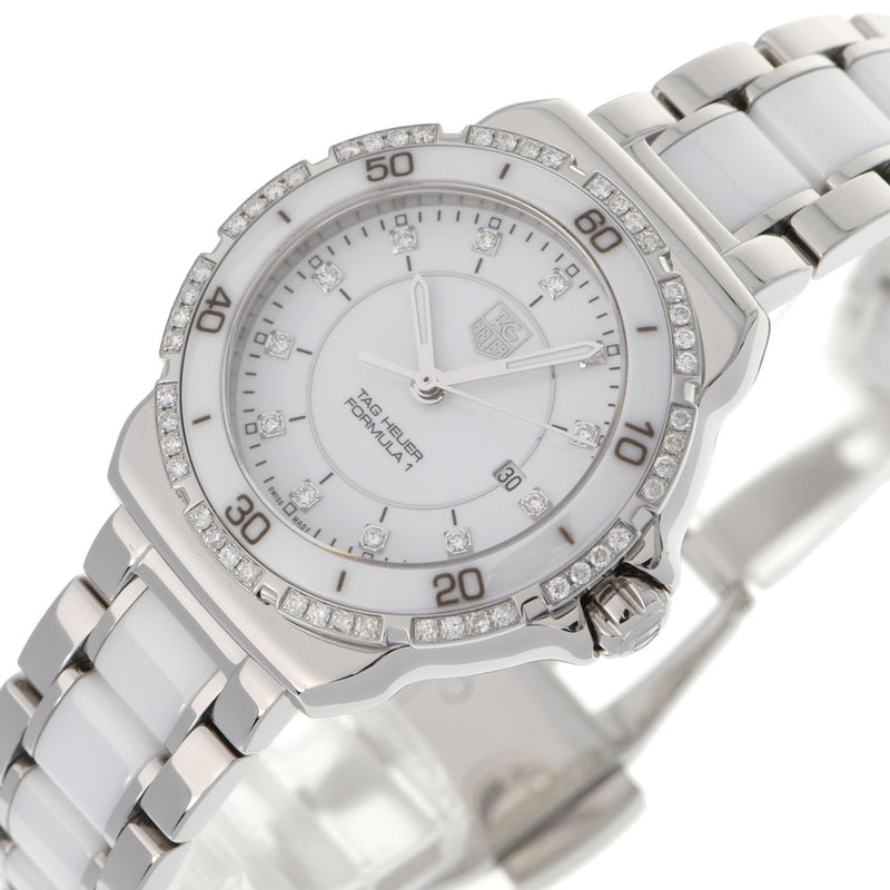レディースタグホイヤー 腕時計 フォーミュラ １ ホワイト 白