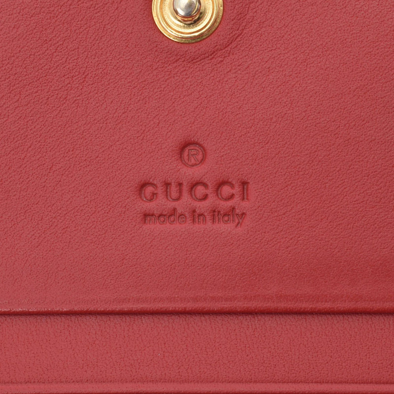 GUCCI グッチ コンパクトウォレット レインボー ベージュ/赤 476412 メンズ GGスプリームキャンバス PVC 二つ折り財布 Bランク 中古 銀蔵