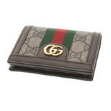 GUCCI グッチ オフディア コンパクトウォレット ベージュ 523155 レディース GGスプリームキャンバス 二つ折り財布 Aランク 中古 銀蔵