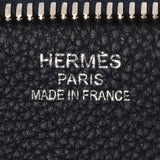 HERMES エルメス ワラゴキャビン35 ブルーニュイ シルバー金具 C刻印(2018年頃) レディース トゴ ボストンバッグ Bランク 中古 銀蔵