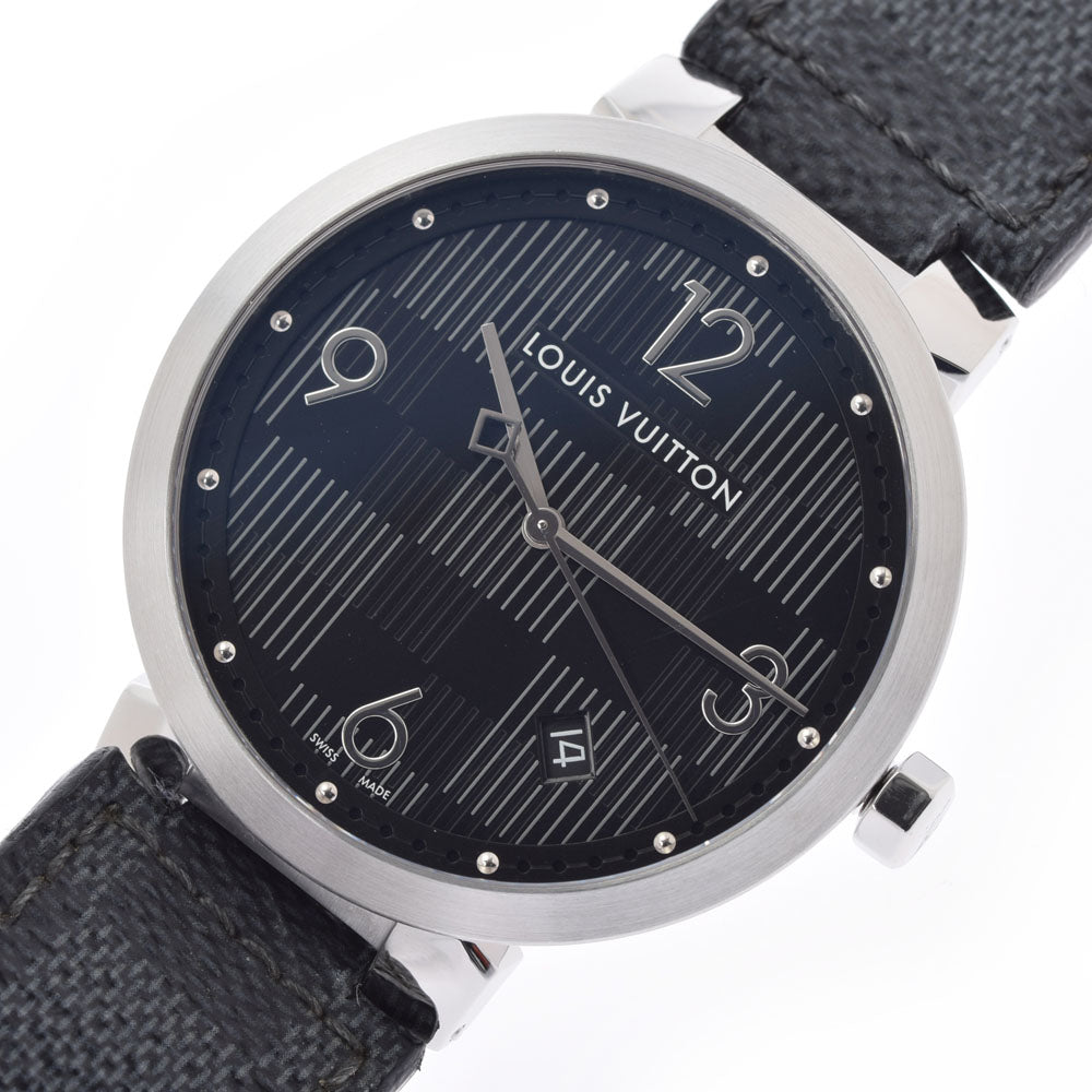 ルイヴィトンタンブールスリム メンズ ダミエグラフィットキャンバス 腕時計 Q1D07 LOUIS VUITTON 中古 – 銀蔵オンライン