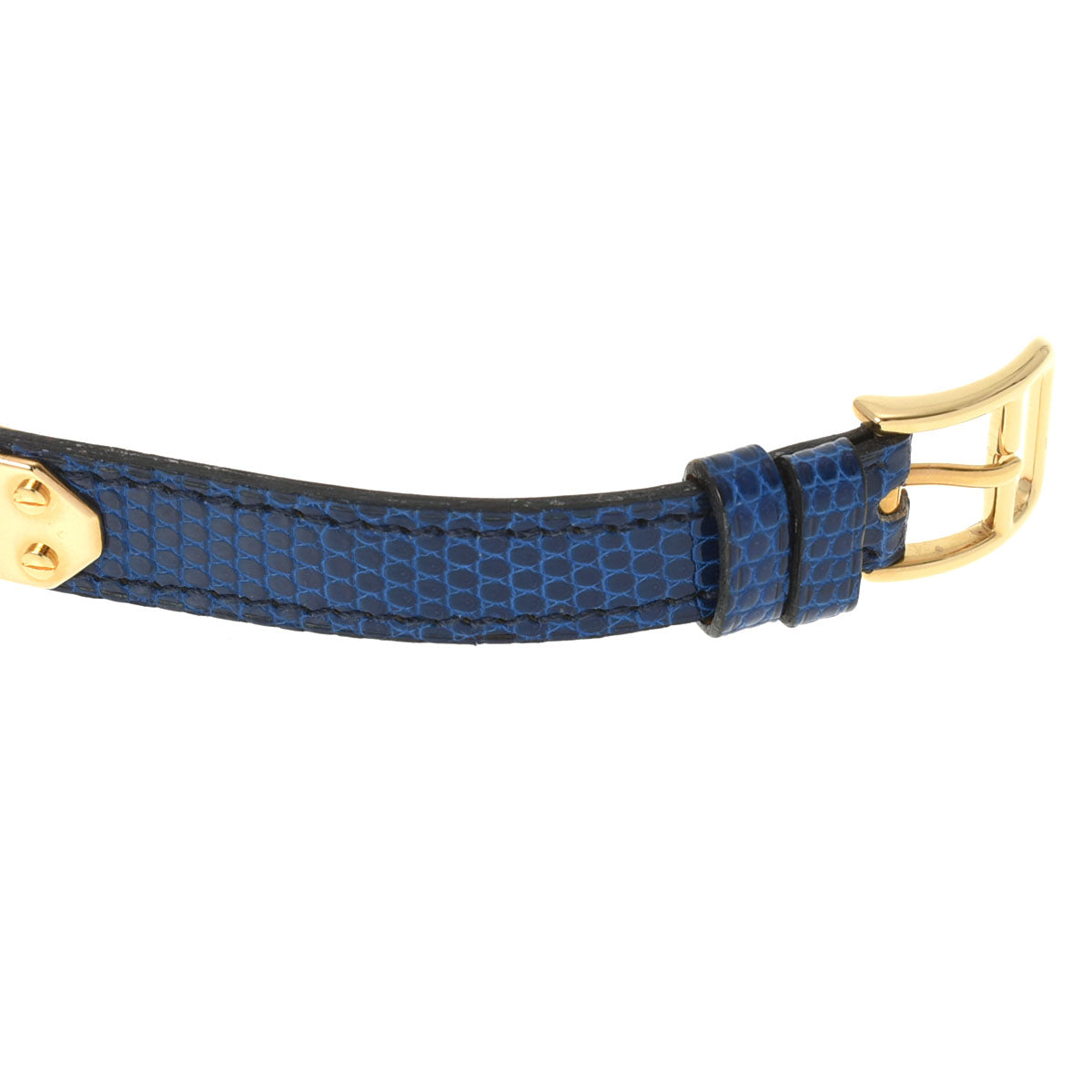 HERMES エルメス ケリーウォッチ 〇Y刻印(1995年頃) レディース GP/革(リザード) 腕時計 クオーツ シャンパン文字盤 Aランク 中古  人気・おすすめ｜使いやすい・旅行におすすめ 品質保証 全国発送 正規品・日本国内発送・安心保証付き