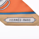 HERMES エルメス ツイリー LIFT PROFILE ポティロン/ベージュ 063777S レディース シルク100％ スカーフ 未使用 銀蔵