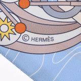 HERMES エルメス ツイリー HERMES SCARF ODYSSEY ベージュ/ブルーシエル レディース シルク100％ スカーフ 新品 銀蔵