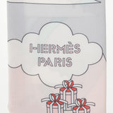 HERMES エルメス ツイリー CARRES VOLANTS グリスパール/ローズパール レディース シルク100％ スカーフ 新品 銀蔵