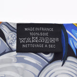 HERMES エルメス ツイリー  ブルー系 レディース シルク100％ スカーフ Aランク 中古 銀蔵