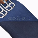 HERMES エルメス ツイリー  ブルー系 レディース シルク100％ スカーフ Aランク 中古 銀蔵