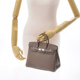 HERMES エルメス バーキン25 エトゥープ シルバー金具 U刻印(2022年頃) レディース トゴ ハンドバッグ 新品 銀蔵