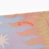HERMES エルメス ツイリー LE CHARME D ORPHEE BACA シエル/ベージュローズ 063702S レディース シルク100％ スカーフ 新品 銀蔵