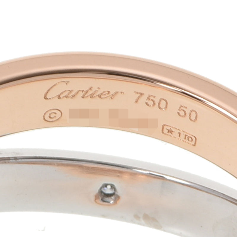 CARTIER カルティエ ビーラブリング 6Pダイヤ#50  10.5号 レディース K18PG リング・指輪 Aランク 中古 銀蔵