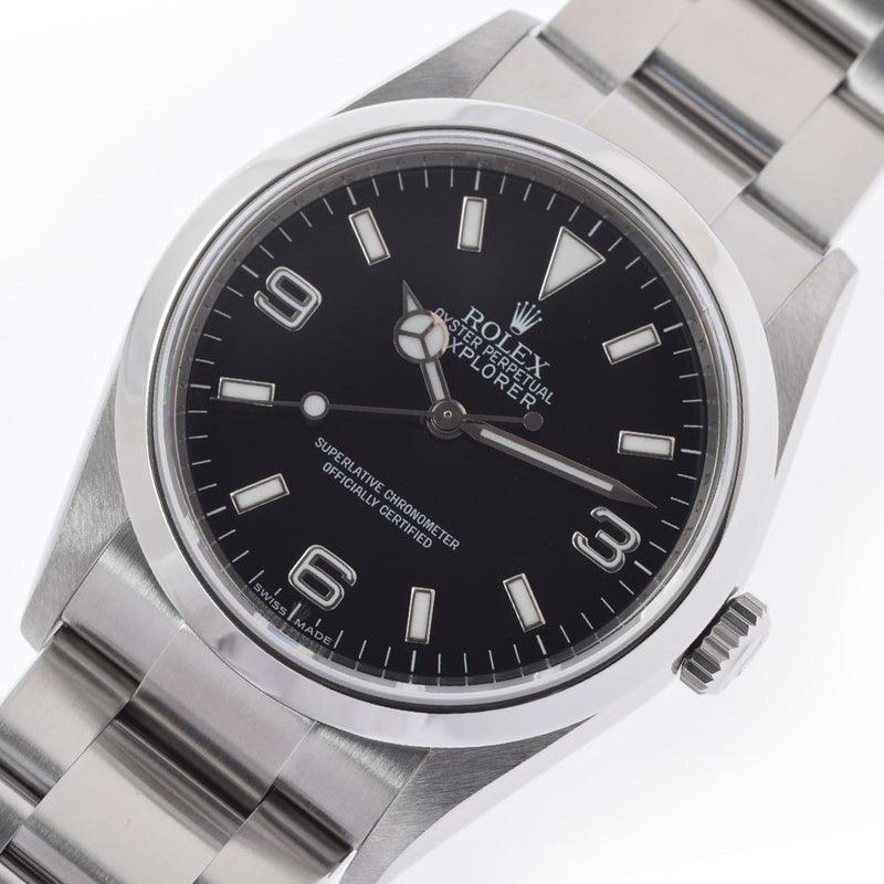 ROLEX ロレックス エクスプローラー1 EX1 114270 メンズ SS 腕時計 自動巻き 黒文字盤 Aランク 中古 銀蔵