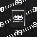 BALENCIAGA バレンシアガ BBモノグラム トレード ラージ 黒 621826 ユニセックス キャンバス トートバッグ Aランク 中古 銀蔵