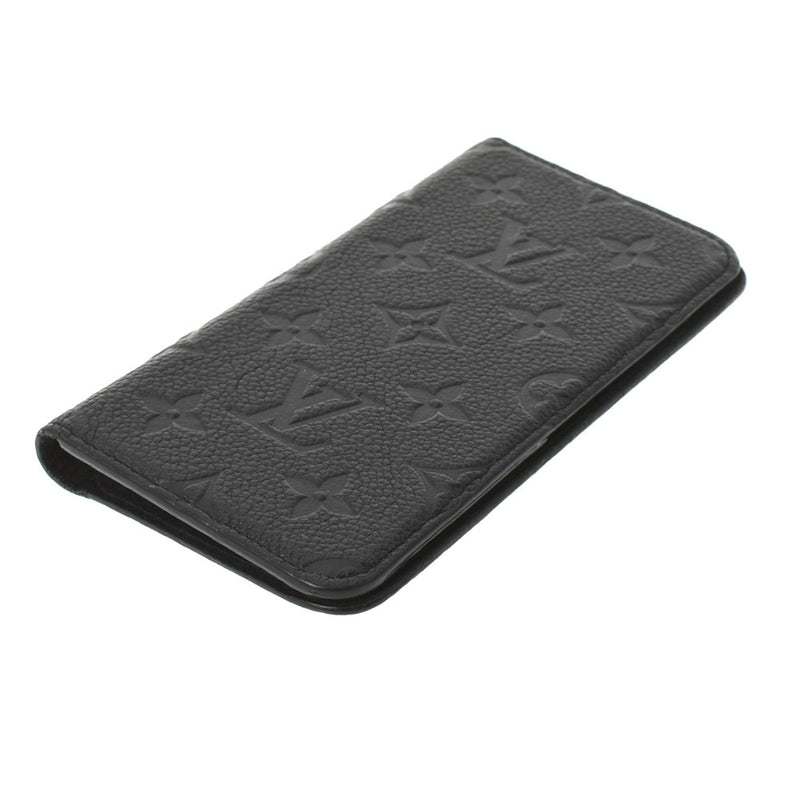 ■美品■ LOUIS VUITTON ルイヴィトン M69709 フォリオ モノグラム iPhone11 対応 アイフォンケース スマホケース ブラック系 AU5153美品