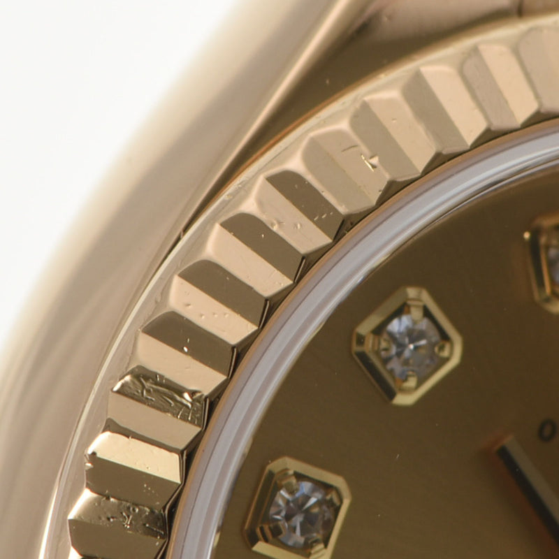 ROLEX ロレックス デイトジャスト 10Pダイヤ 179178G レディース YG 腕時計 自動巻き シャンパン文字盤 Aランク 中古 銀蔵