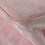 CHANEL シャネル ニュートラベルライン トート PM ピンク レディース ナイロン/レザー ハンドバッグ Bランク 中古 銀蔵