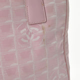 CHANEL シャネル ニュートラベルライン トート PM ピンク レディース ナイロン/レザー ハンドバッグ Bランク 中古 銀蔵