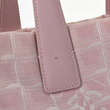 CHANEL シャネル ニュートラベルライン トート PM ピンク レディース ナイロン/レザー ハンドバッグ Bランク 中古 銀蔵