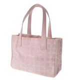 CHANEL シャネル ニュートラベルライン トート PM ピンク レディース ナイロン/レザー ハンドバッグ Bランク 中古 銀蔵