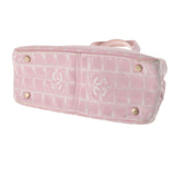 CHANEL シャネル ニュートラベルライン トート PM ピンク レディース ナイロン/レザー ハンドバッグ Bランク 中古 銀蔵