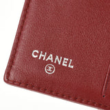 CHANEL シャネル ブリリアント Wホックウォレット レッド シルバー金具 レディース エナメル 二つ折り財布 ABランク 中古 銀蔵