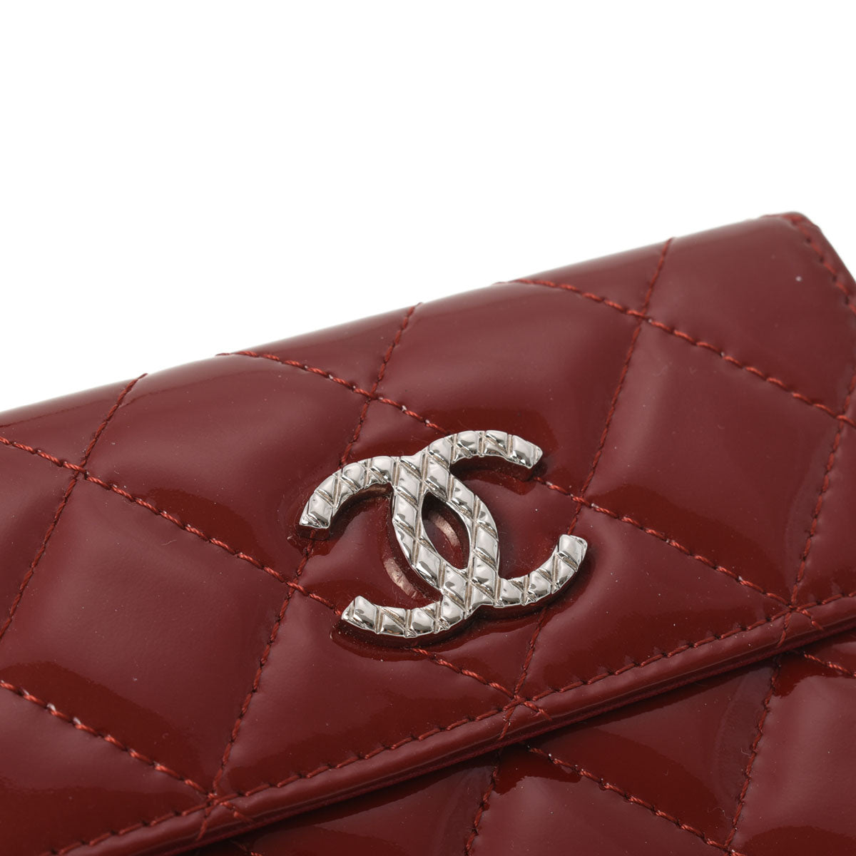 シャネルブリリアント Wホックウォレット レッド シルバー金具 レディース エナメル 二つ折り財布 CHANEL 中古 – 銀蔵オンライン