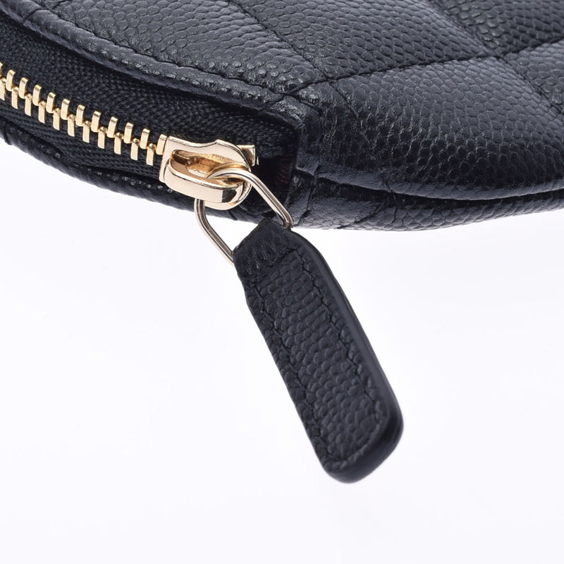シャネルジップコインパース 黒 ゴールド金具 レディース コインケース AP2083 CHANEL 中古 – 銀蔵オンライン