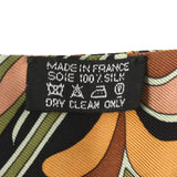 HERMES エルメス ツイリー ペイズリー/動植物柄 黒/青 レディース シルク100％ スカーフ ABランク 中古 銀蔵