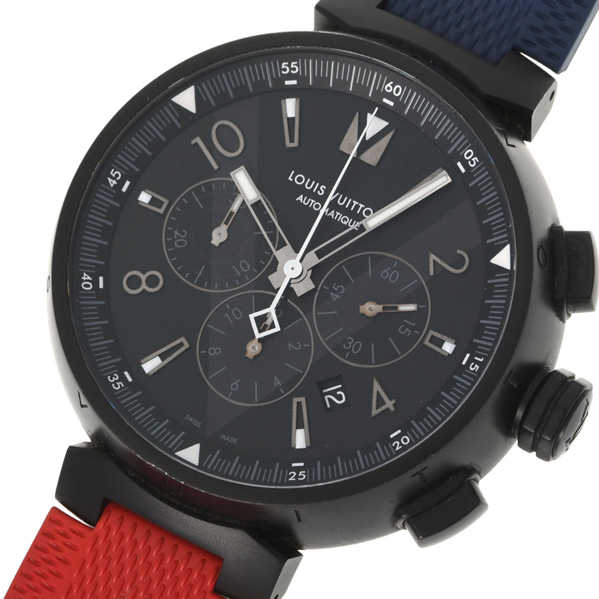 ルイヴィトンタンブール クロノ オールブラック メンズ 腕時計 Q1A62 LOUIS VUITTON 中古 – 銀蔵オンライン